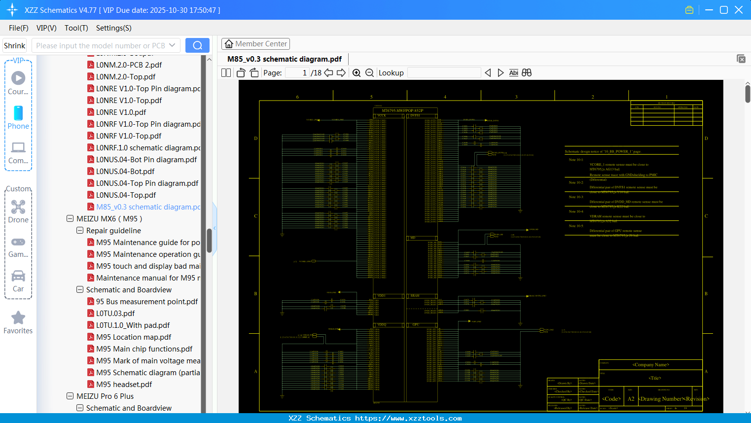 Meizu M85_v0.3 Schematic Diagram